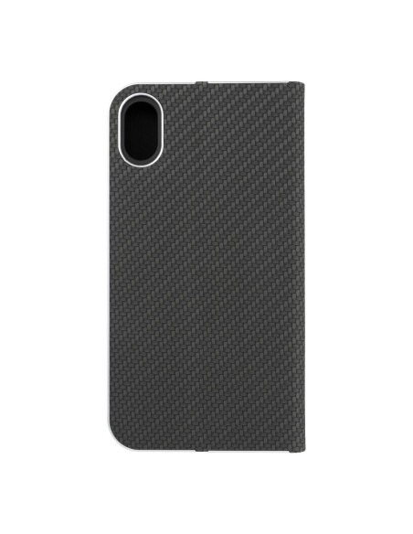 Etui LUNA Carbon pour iPhone XR (") noir