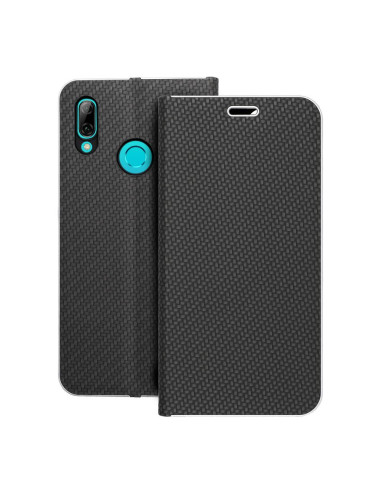 Etui LUNA Carbon pour HUAWEI P Smart 2019 noir