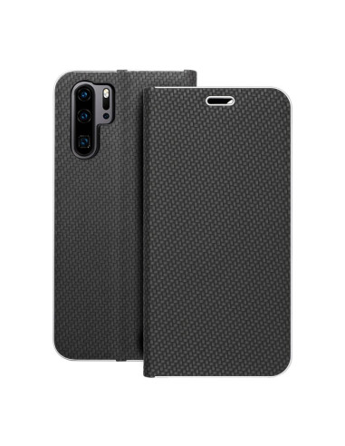 Etui LUNA Carbon pour HUAWEI P30 Pro noir