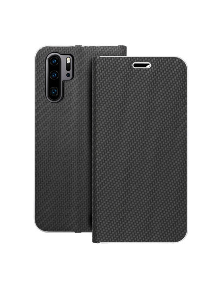 Etui LUNA Carbon pour HUAWEI P30 Pro noir