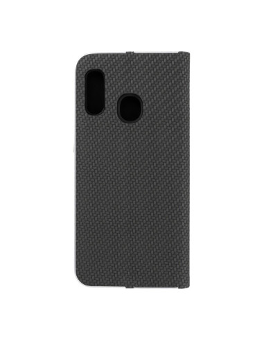 Etui LUNA Carbon pour SAMSUNG A20e noir