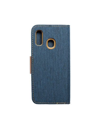 Etui Canvas pour SAMSUNG A20e bleu marine