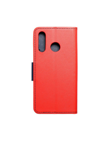 Etui Fancy Book pour HUAWEI P30 Lite rougepourbleu marine