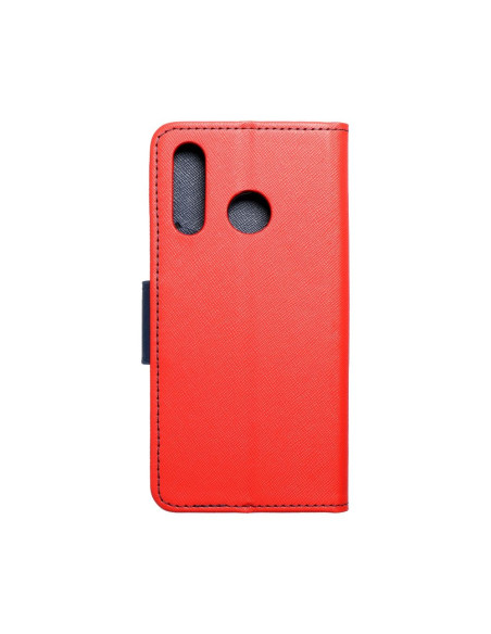 Etui Fancy Book pour HUAWEI P30 Lite rougepourbleu marine