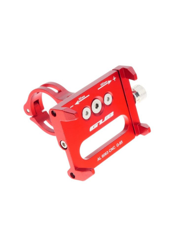 Support vélo pour guidon GUB G85 Aluminium rouge