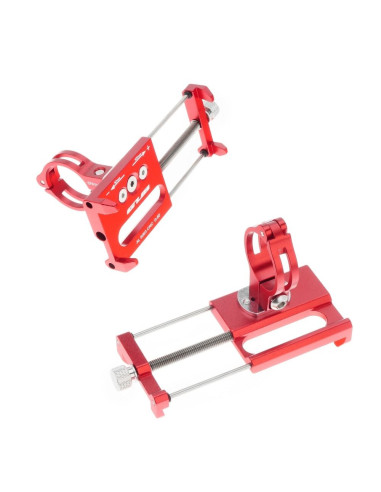 Support vélo pour guidon GUB G85 Aluminium rouge