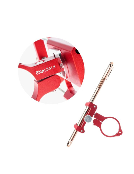 Support vélo pour guidon GUB G85 Aluminium rouge