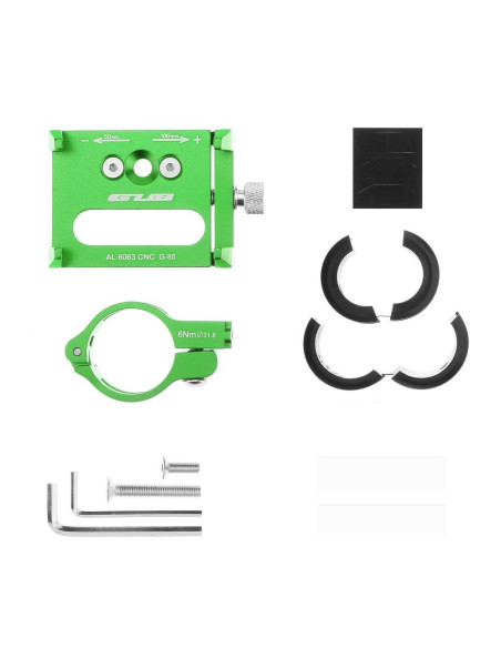 Support vélo pour guidon GUB G85 Aluminium vert