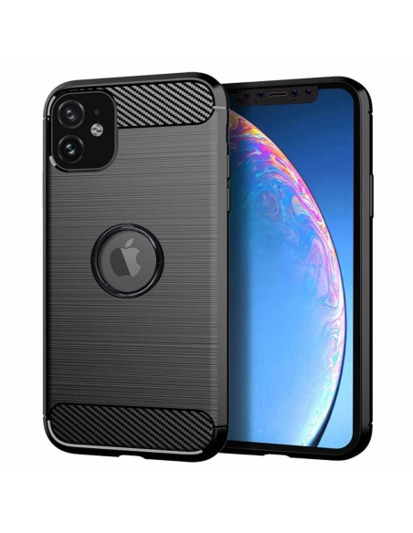COQUE FORCELL - CARBON pour IPHONE 11 NOIR