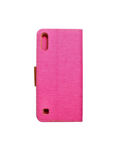 Etui Canvas pour SAMSUNG A10 rose