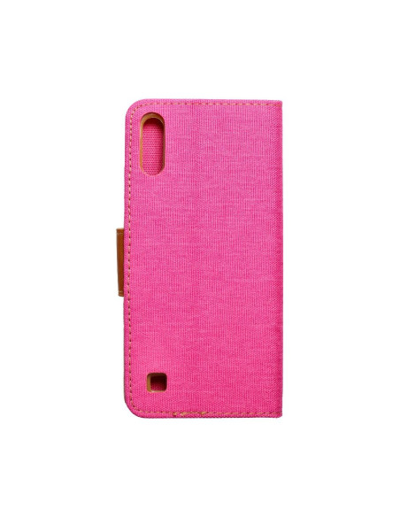 Etui Canvas pour SAMSUNG A10 rose