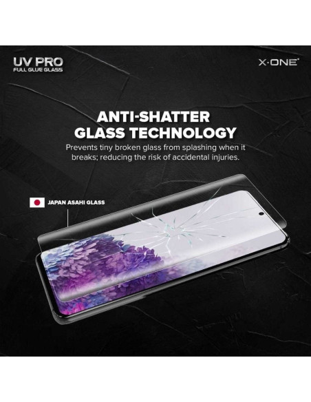 VERRE TREMPE X-ONE UV - SAM Galaxy S9 Plus (case friendly)
