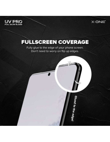 VERRE TREMPE X-ONE UV - SAM Galaxy S9 Plus (case friendly)