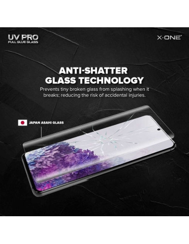 VERRE TREMPE X-ONE UV - SAM Galaxy S10 Plus (case friendly)