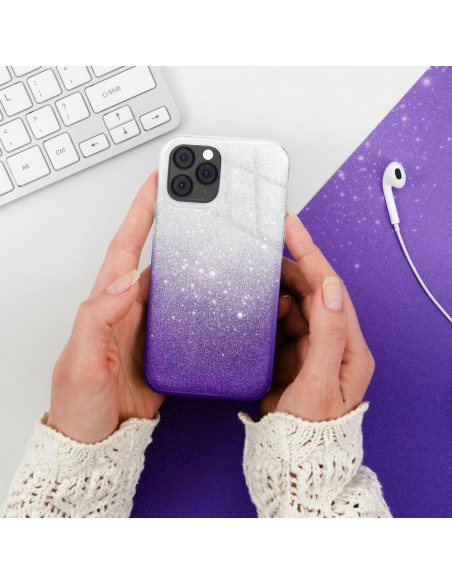 Coque Forcell - SHINING pour IPHONE 11 PRO TRANSPARENT / VIOLET