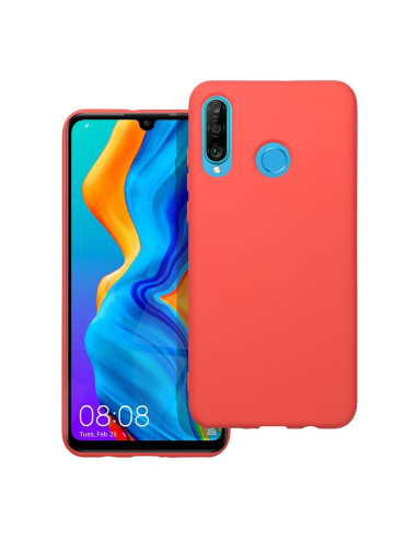 COQUE SILICONE pour HUAWEI P30 Lite pêche