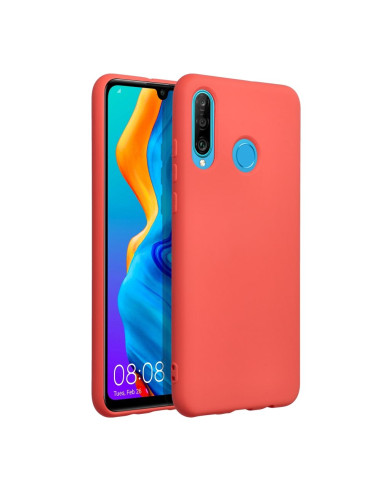 COQUE SILICONE pour HUAWEI P30 Lite pêche