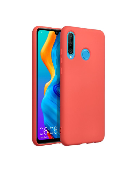 COQUE SILICONE pour HUAWEI P30 Lite pêche