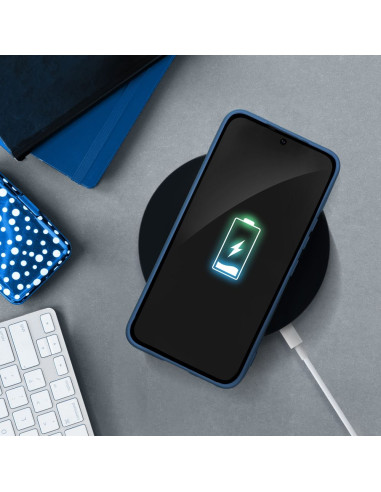 COQUE SILICONE pour SAMSUNG Galaxy A20E BLEU