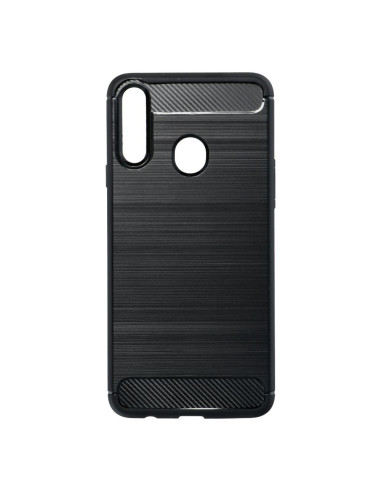COQUE FORCELL- CARBON pour SAMSUNG Galaxy A20S NOIR