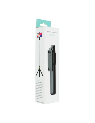 Kit / perche selfie avec télécommande bluetooth tripod - blanc K07