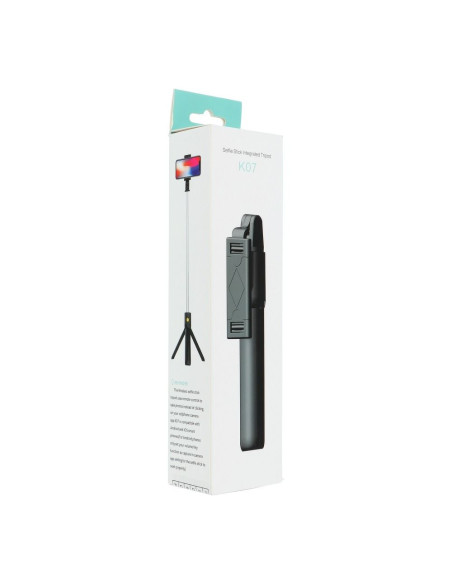 Kit / perche selfie avec télécommande bluetooth tripod - blanc K07