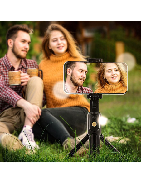 Kit / perche selfie avec télécommande bluetooth tripod - noir K07