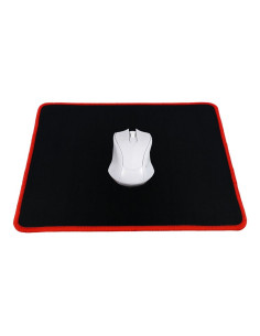 Tapis de souris gaming 300x240x3mm / noir / coutures rouge