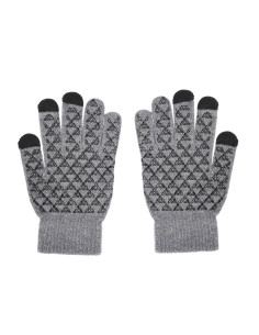 Gants pour écrans tactiles TRAINGLE GRIS homme 2