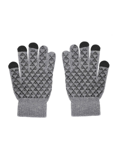 Gants pour écrans tactiles TRAINGLE GRIS homme