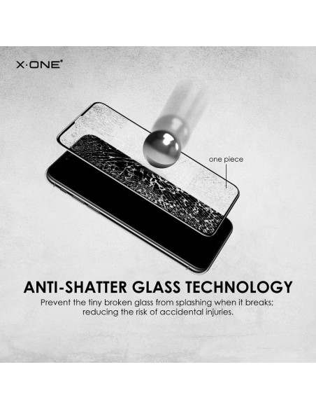 Verre trempé X-ONE Full Cover Extra Strong Mat - APP IPHO 11 Pro (full glue) NOIR
