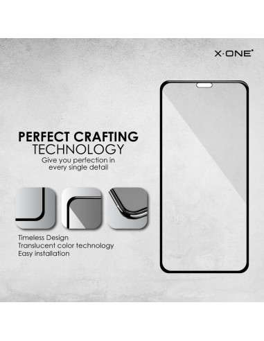 Verre trempé X-ONE Full Cover Extra Strong Mat - APP IPHO 11 Pro (full glue) NOIR
