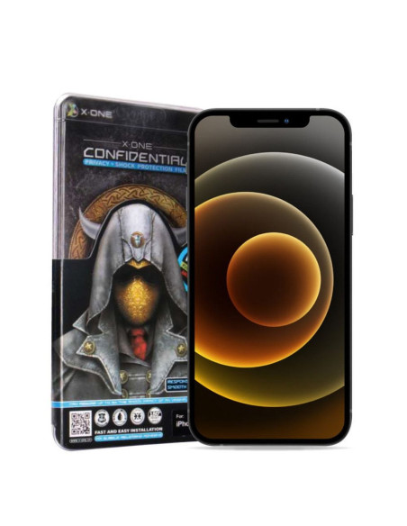 Verre trempé X-ONE Full Cover Extra Strong Privacy - APP IPHO 11 (full glue) NOIR