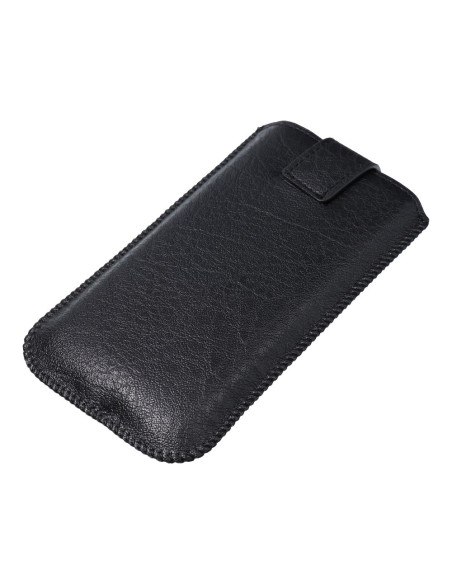 Slim Kora 2 Universal Leather Coque - pour Iphone 12 / 12 PRO / Samsung Note /Note 2/Note 3 noir