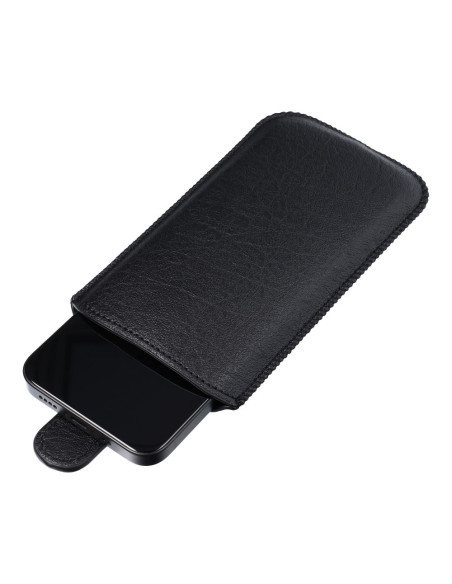 Slim Kora 2 Universal Leather Coque - pour Iphone 12 / 12 PRO / Samsung Note /Note 2/Note 3 noir