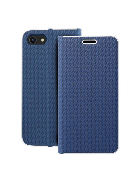 Etui LUNA Carbon pour iPhone 7 / 8 / SE 2020 / SE 2022 blue