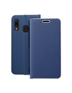 Etui LUNA Carbon pour SAMSUNG A20e blue