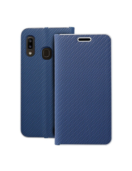Etui LUNA Carbon pour SAMSUNG A20e blue