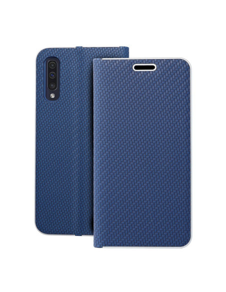 Etui LUNA Carbon pour SAMSUNG A50 blue
