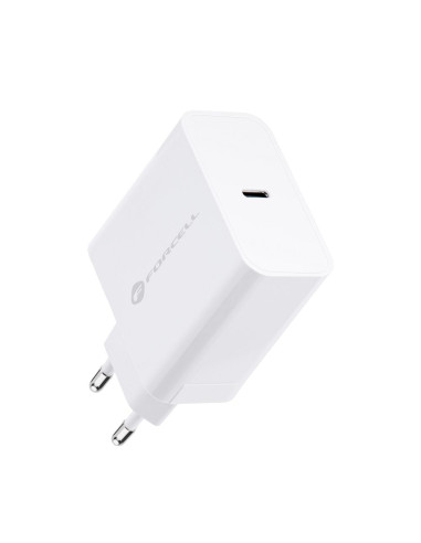 Chargeur secteur FORCELL avec cable USB type C - 3A 45W avec fonctions de charge PD et Quick Charge 4.0