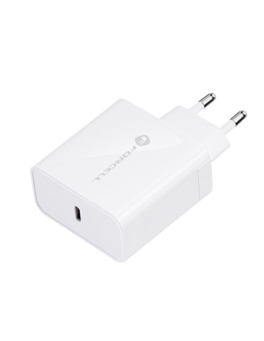 Chargeur secteur FORCELL avec cable USB type C - 3A 45W avec fonctions de charge PD et Quick Charge 4.0