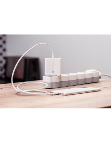 Chargeur secteur FORCELL avec cable USB type C - 3A 45W avec fonctions de charge PD et Quick Charge 4.0