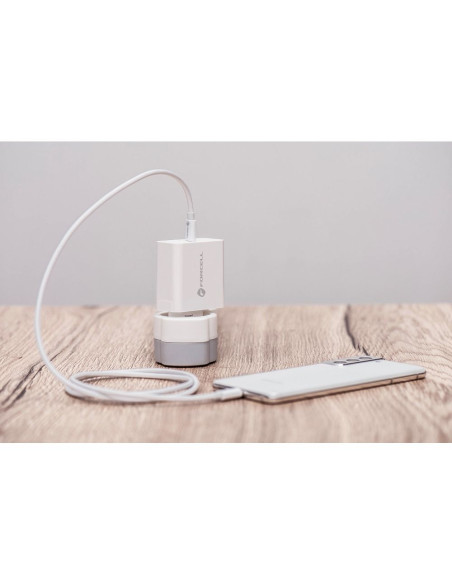 Chargeur secteur FORCELL avec cable USB type C - 3A 45W avec fonctions de charge PD et Quick Charge 4.0