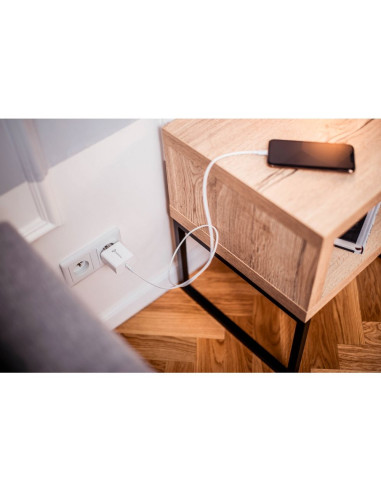 Chargeur secteur FORCELL avec cable USB type C - 3A 45W avec fonctions de charge PD et Quick Charge 4.0