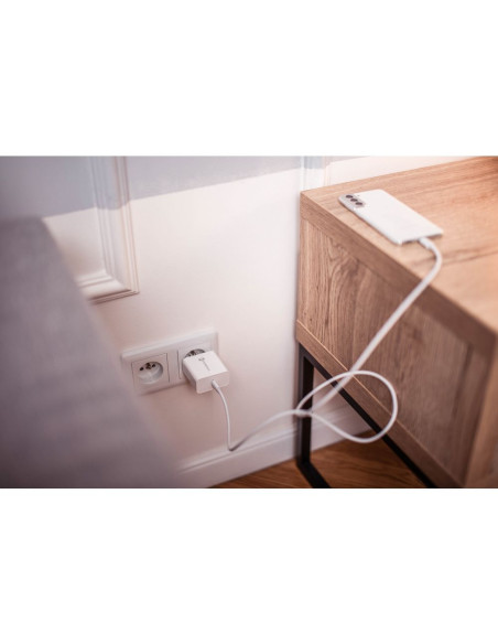 Chargeur secteur FORCELL avec cable USB type C - 3A 45W avec fonctions de charge PD et Quick Charge 4.0