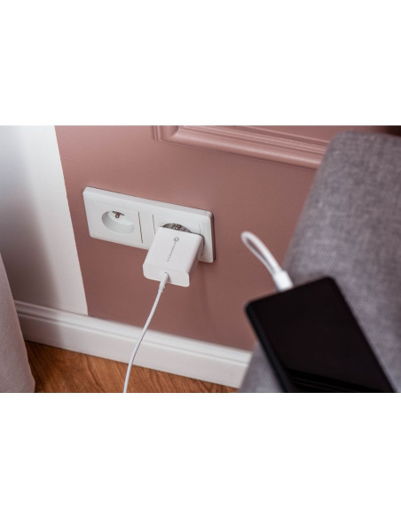 Chargeur secteur FORCELL avec cable USB type C - 3A 45W avec fonctions de charge PD et Quick Charge 4.0