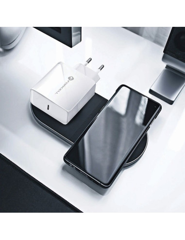 Chargeur secteur FORCELL avec cable USB type C - 3A 45W avec fonctions de charge PD et Quick Charge 4.0