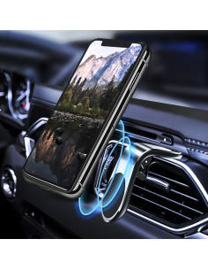 Support voiture sur la grille de ventilation AIR OUTLET universel argent 2