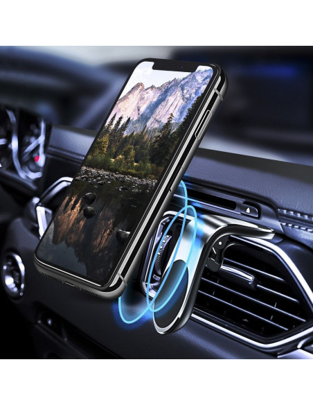 Support voiture sur la grille de ventilation AIR OUTLET universel argent
