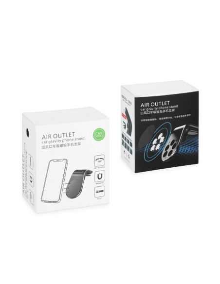 Support voiture sur la grille de ventilation AIR OUTLET universel argent